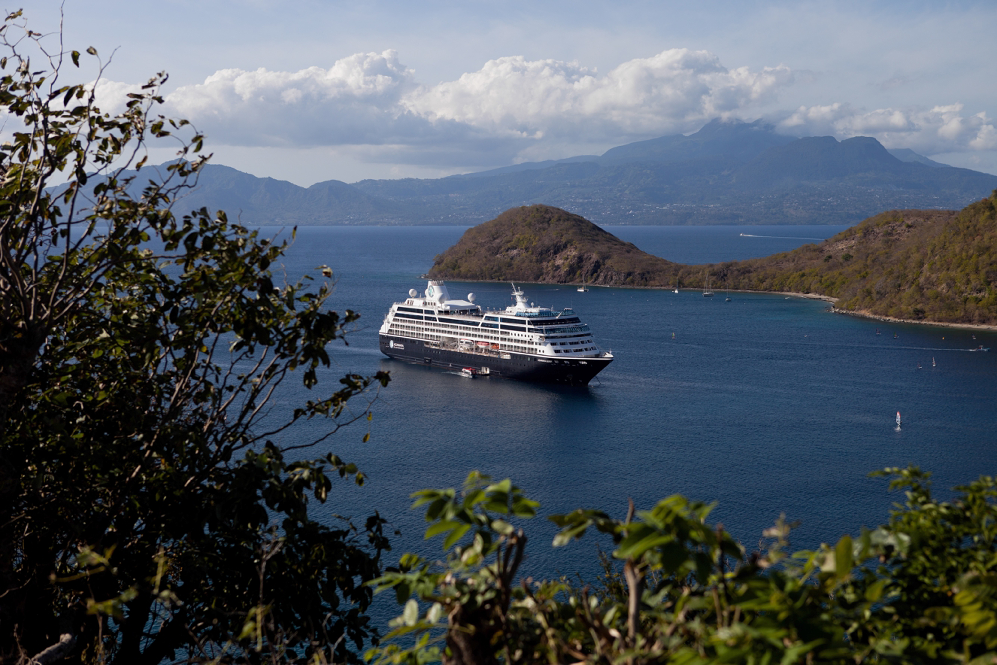 XL Azamara Ship In Illes Des Saintes
