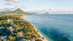 XL Mauritius Sugar Beach Sugar Beach Aerial View Le Morne Hero