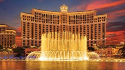 Xl USA Nevada Las Vegas Bellagio Fountain Sunset