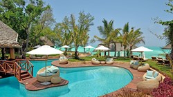 XL Tanzania Zanzibar Tulia Zanzibar Unique Beach Resort Pool Area Palms