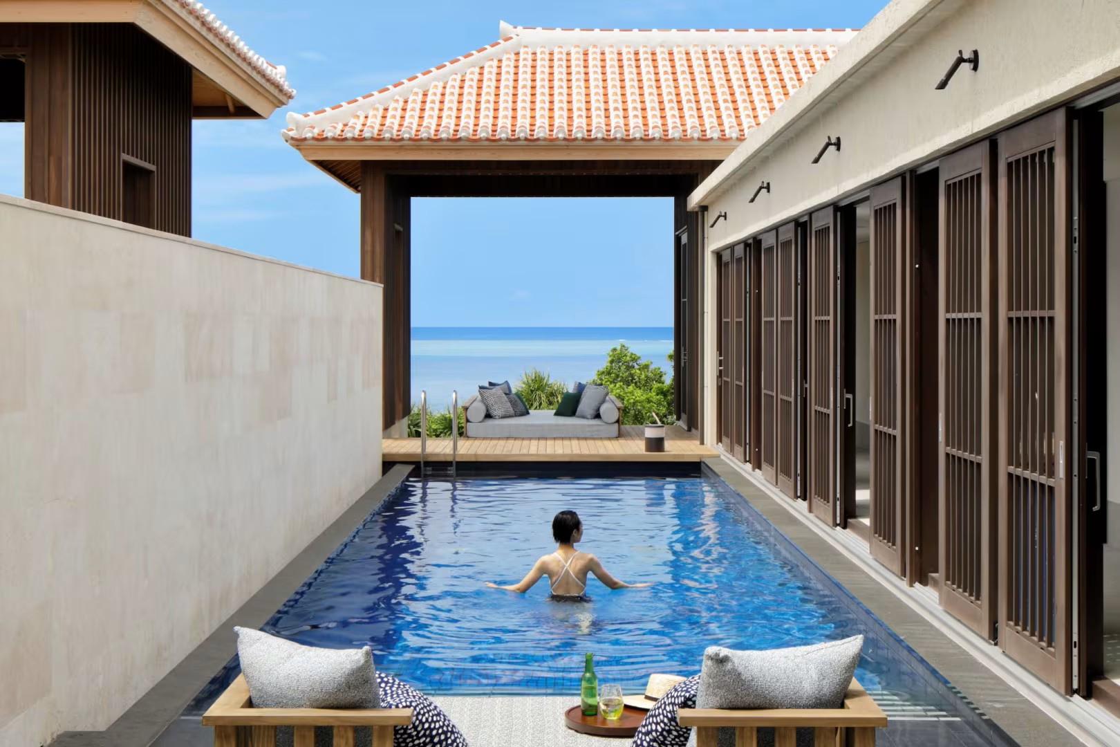Small Japan Hoshinoya Okinawa Hotel Room Pool