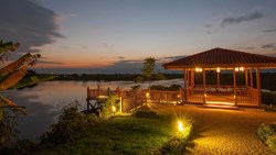 XL Burma Sanctum Inle Resort Pier At Night