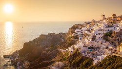 XL Greece Santorini Island Oia City Sunset