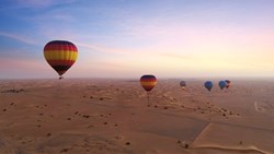 Xl Dubai Desert Hot Air Balloon Tour Aerial