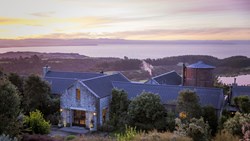 Xl New Zealand Hawkes Bay The Farm At Cape Kidnappers Evening Aireal View