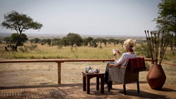 XL Tanzania Dunia Camp Guest Tea Breakfast Deck Eliza Deacon HR