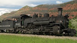 XL USA Colorado Durango Silverton Train Panorama