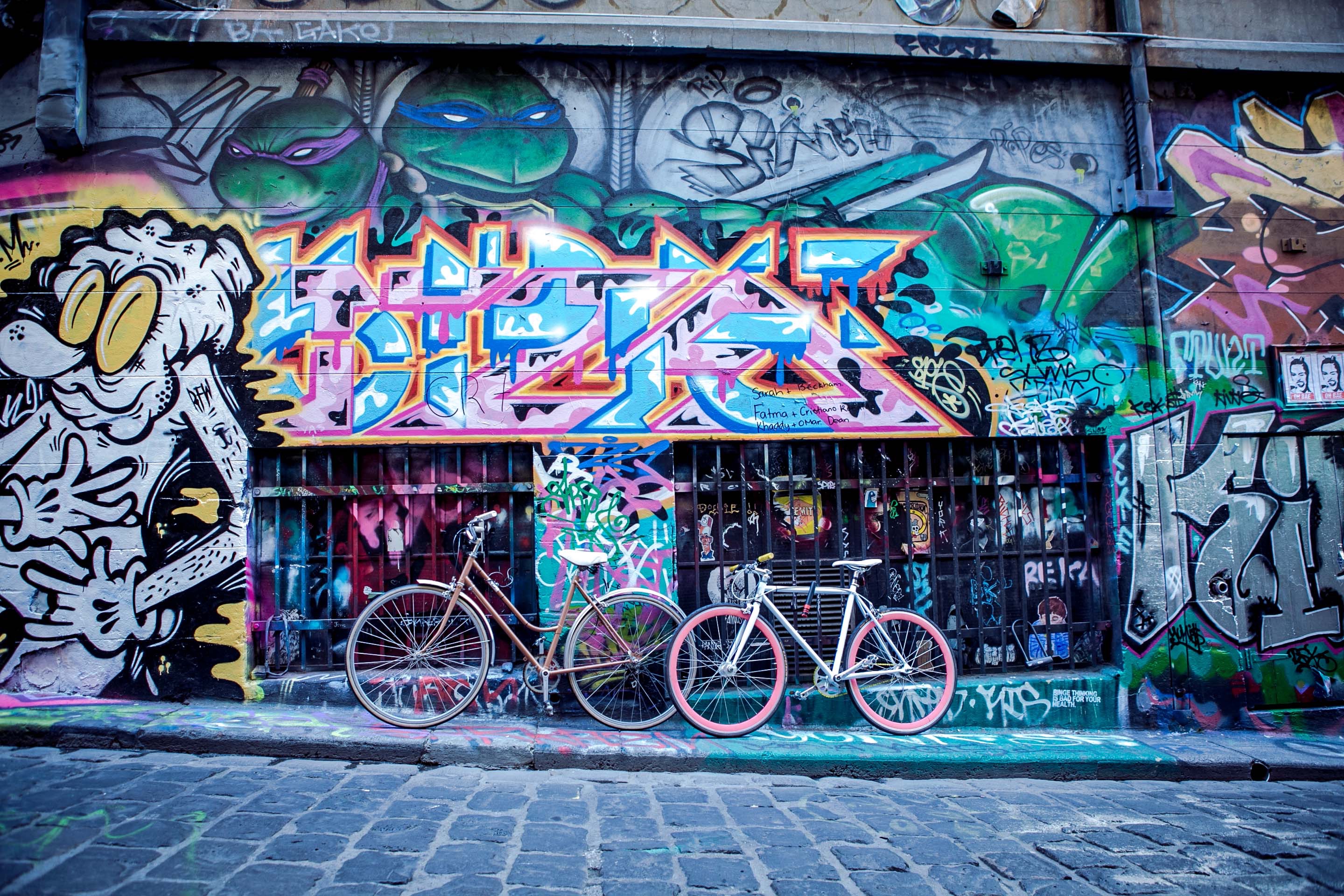 XL Melbourne Australia Streetart Bicycles