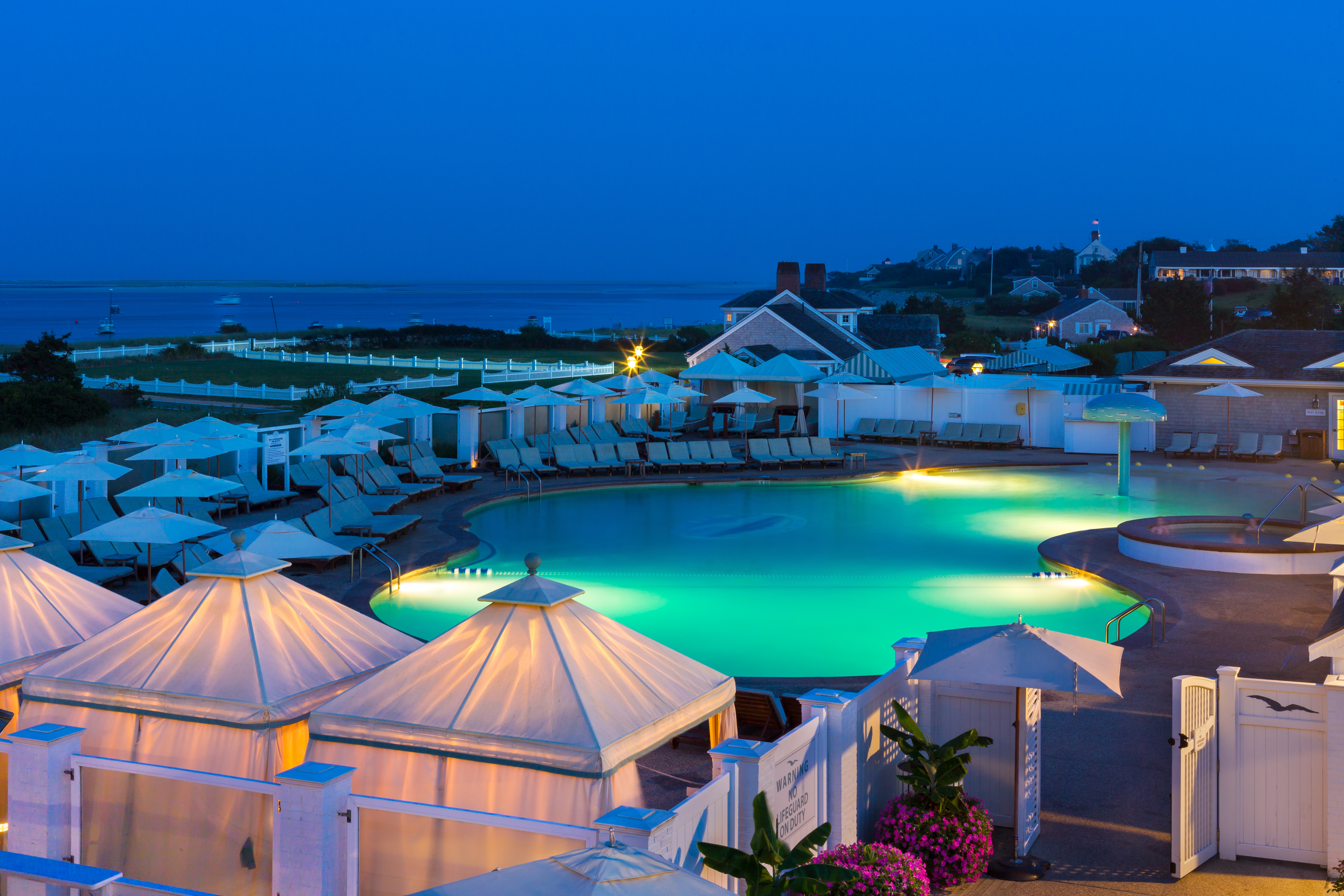 Xl Usa Cape Cod Chatham Bars Inn Pool Evening