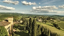 Xl Italy Tuscany Hotel Como Castello Del Nero View Of Tuscan Landscape