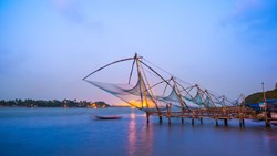Xl India Kochi Cochin Kerala Chinese Fishnets Twilight