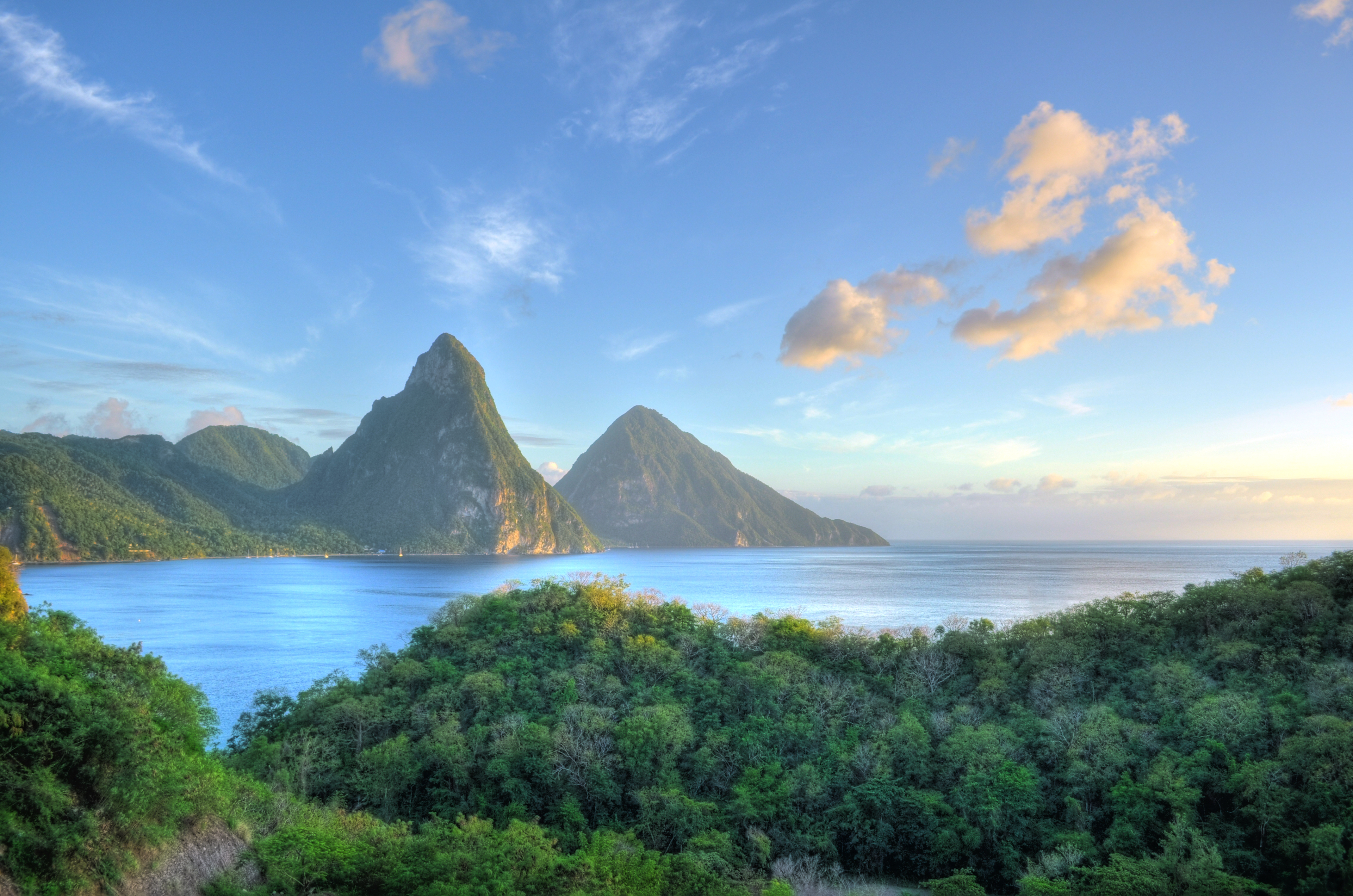 XL Caribbean St. Lucia Panorama Of Pitons