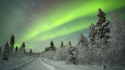 XL Finland Lapland Winter Snow Northern Light