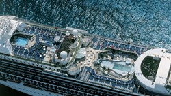 Xl Princess Cruises Grand Princess Aerial View Ship Pools