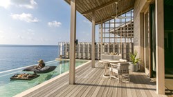 Xl Maldives Kudadoo Maldives Private Island Ocean Residence Food Pool Woman