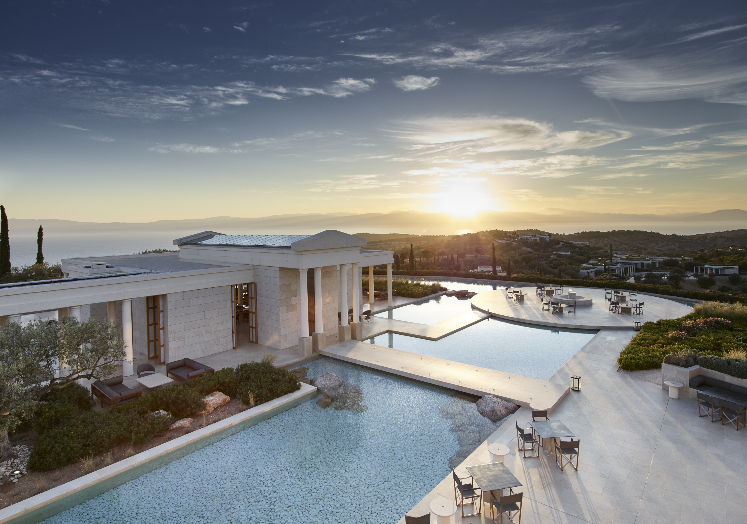 Xl Greece Spetses Amanzoe Central Pavilion And Terrace
