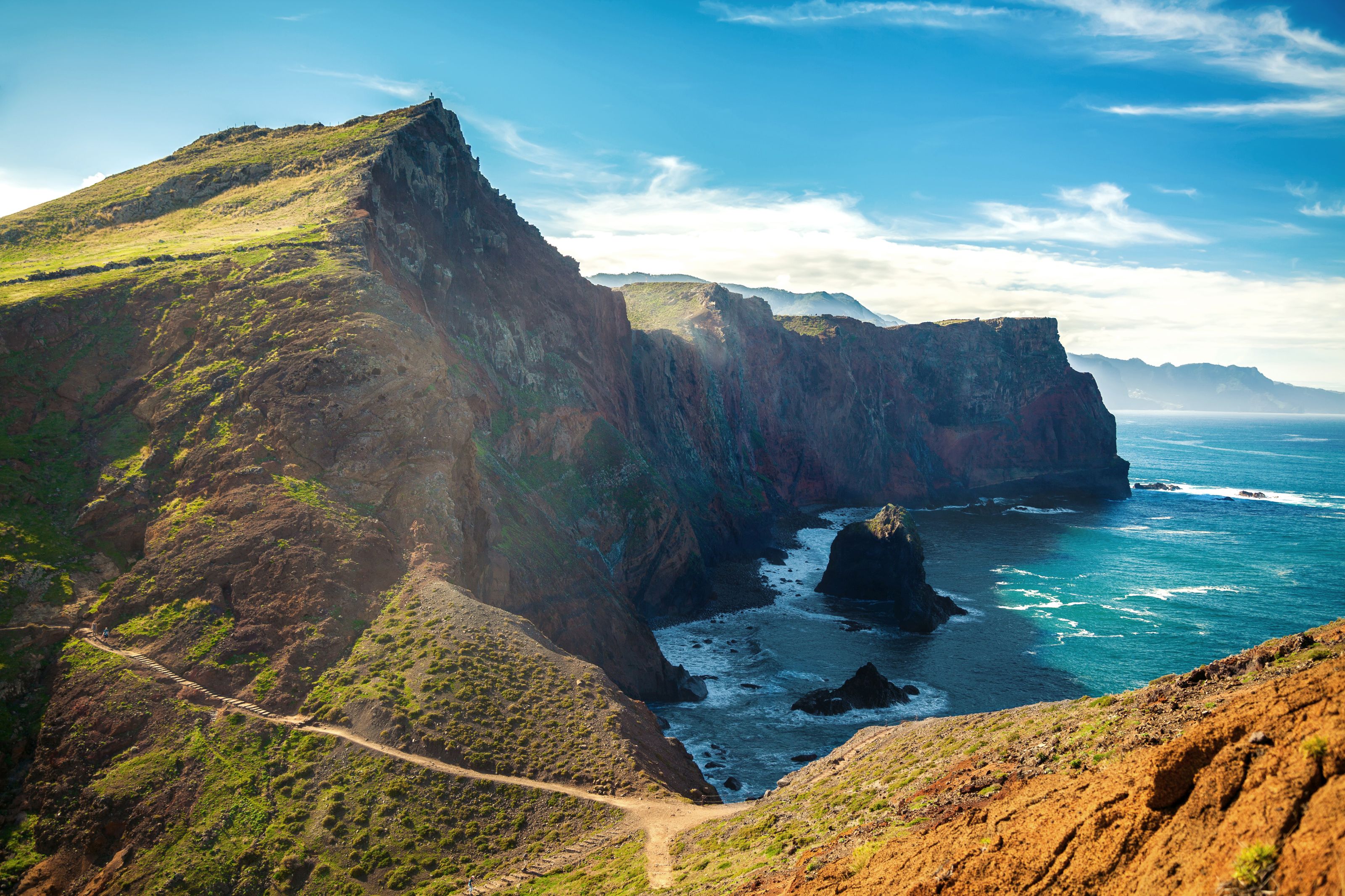 Xl Portugal Madeira Cliffs Ponta De Sao Lourenco View Coast