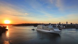 XL Celebrity Solstice Sydney Harbour At Sunrise