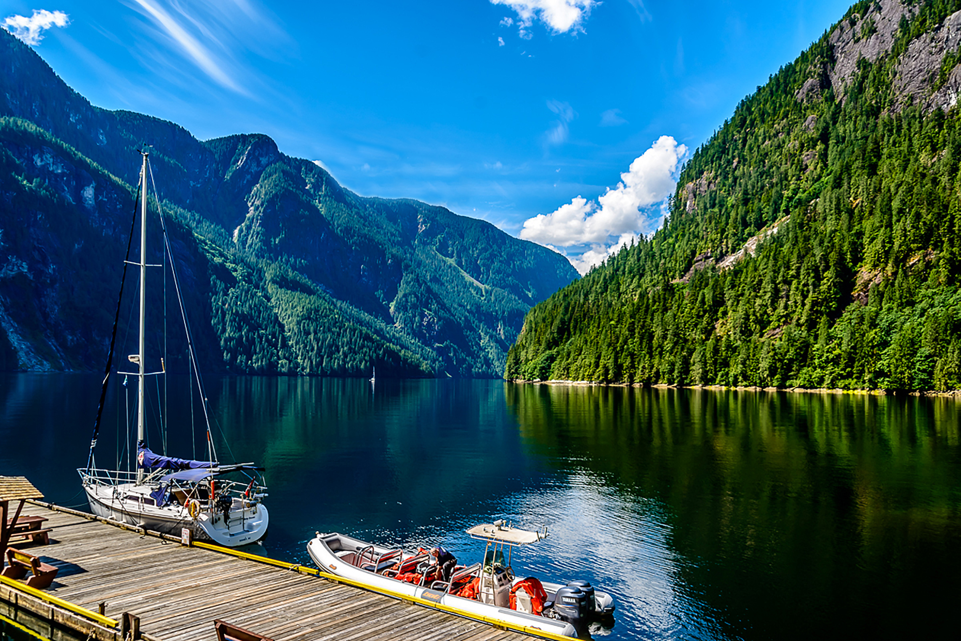 Small Canada Princess Louisa Inlet Pier