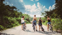 Xl Mexico Tulum Bike Tour Bikers Girls Jack Pasco Photo