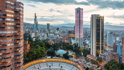 XL Colombia Bogota Aereal View Downtown