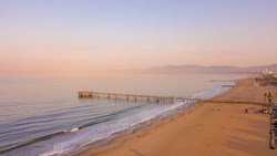 Xl USA California Los Angeles Venice Beach Sunrise Aerial View