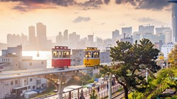 XL South Korea Busan Sunset Skyline