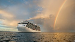 Xl Princess Cruises Royal Princess Ship At Sea Rainbow