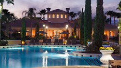 Xl Usa Florida Orlando Worldquest Resort Pool Evening