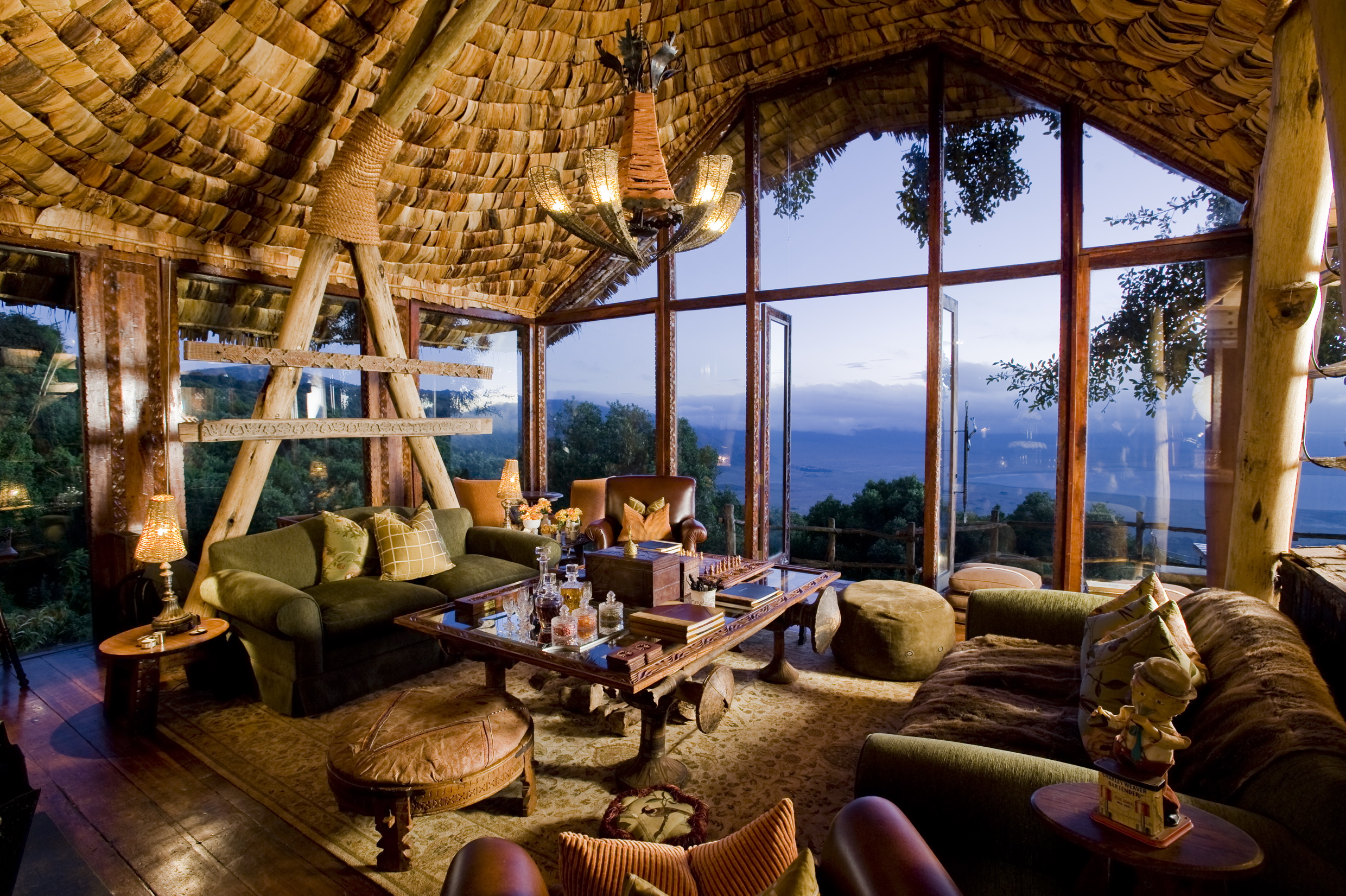 Xl Tanzania Andbeyond Ngorongoro Crater Lodge Lounge
