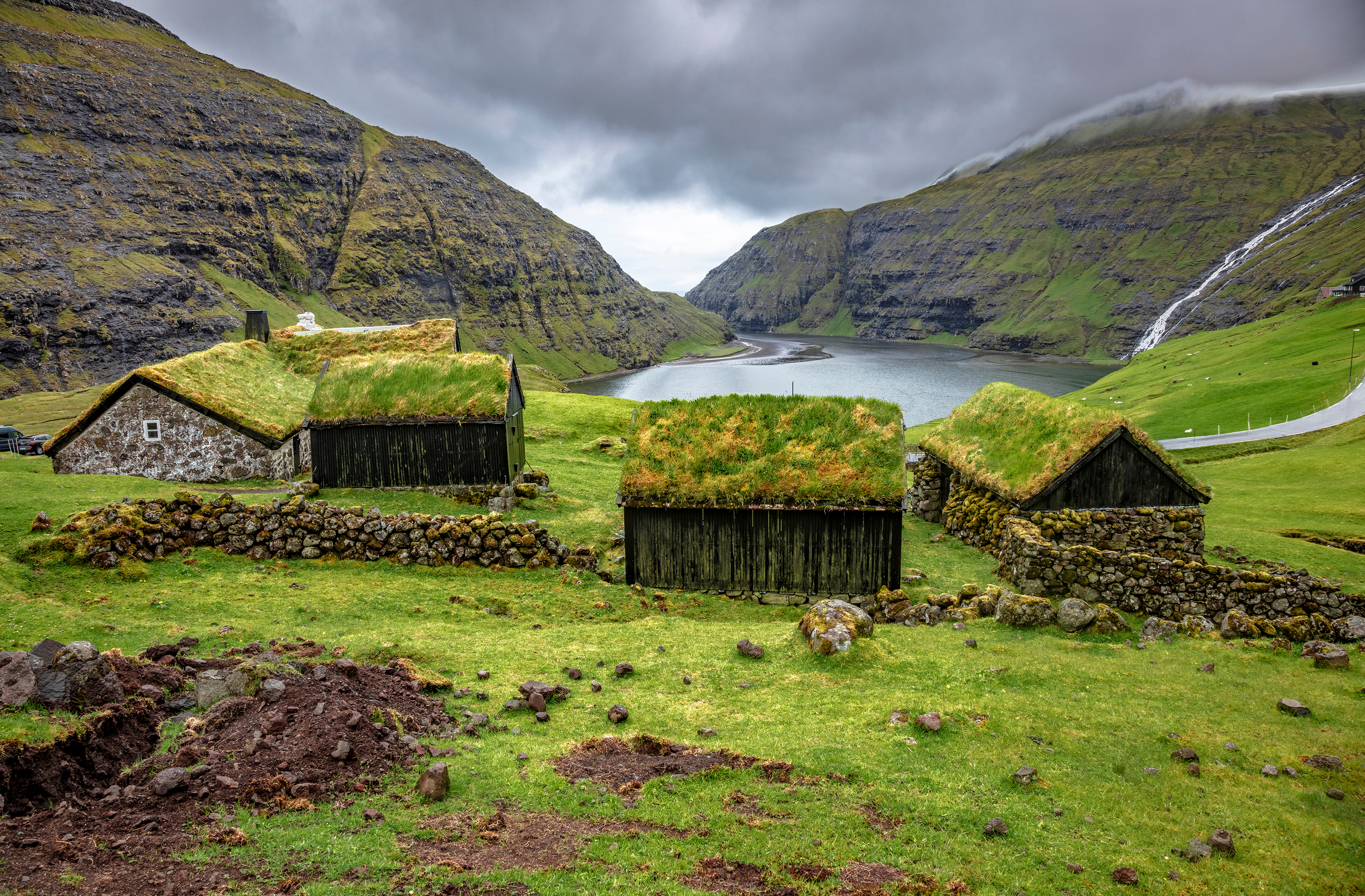 XL Faeroe Islands Saksun Houses