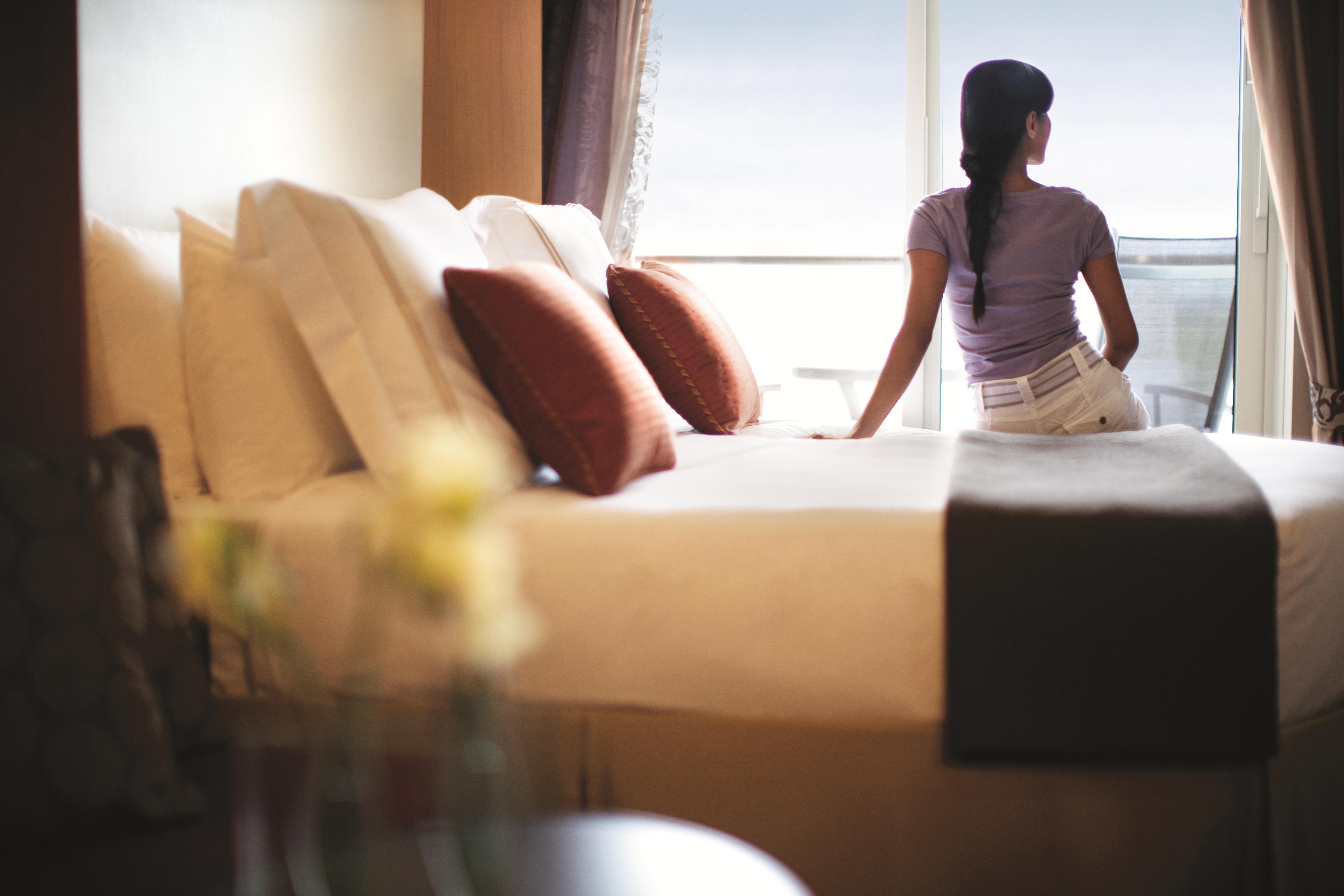 XL Celebrity Silhouette Aqua Class Stateroom Woman