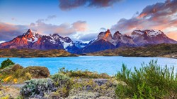 XL Chile Torres Del Paine National Park Mountains Lake
