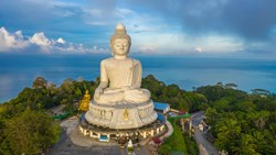 Xl Thailand Phuket Big Buddha Daylight Phra Phutta Ming Mongkol Akenakiri
