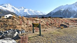 Small New Zealand Mount Cook Aoraki Court Motel View