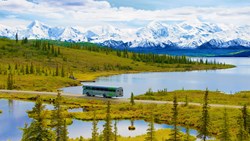 Xl USA Alaska Denali Backcountry Lodge Denali National Park Bus Nature