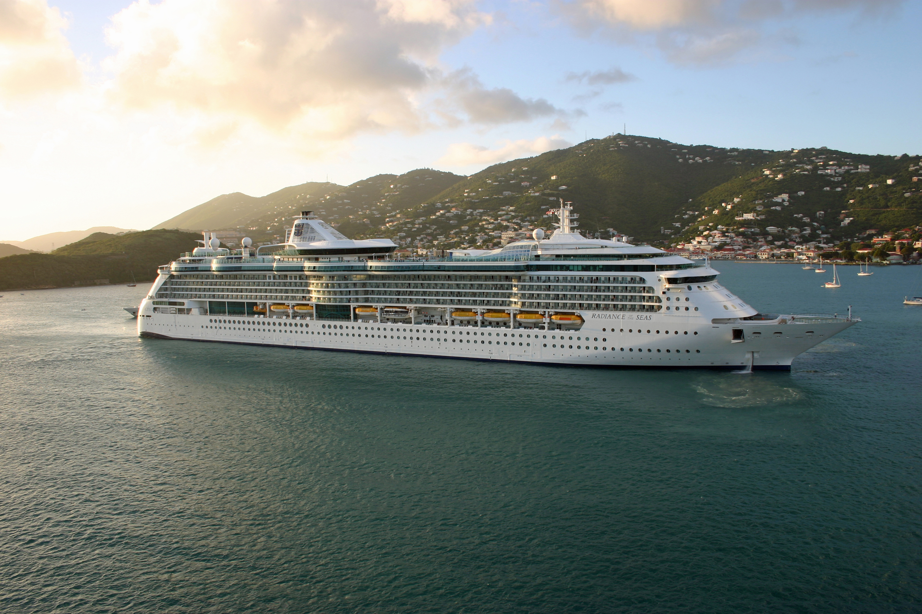 XL RCCL Radiance Ship In St. Thomas Port