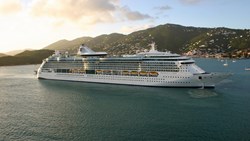 XL RCCL Radiance Ship In St. Thomas Port