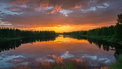 XL Finland Lake Summer Sunset