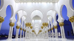 Xl Abu Dhabi Sheikh Zayed Grand Mosque Archway Collums