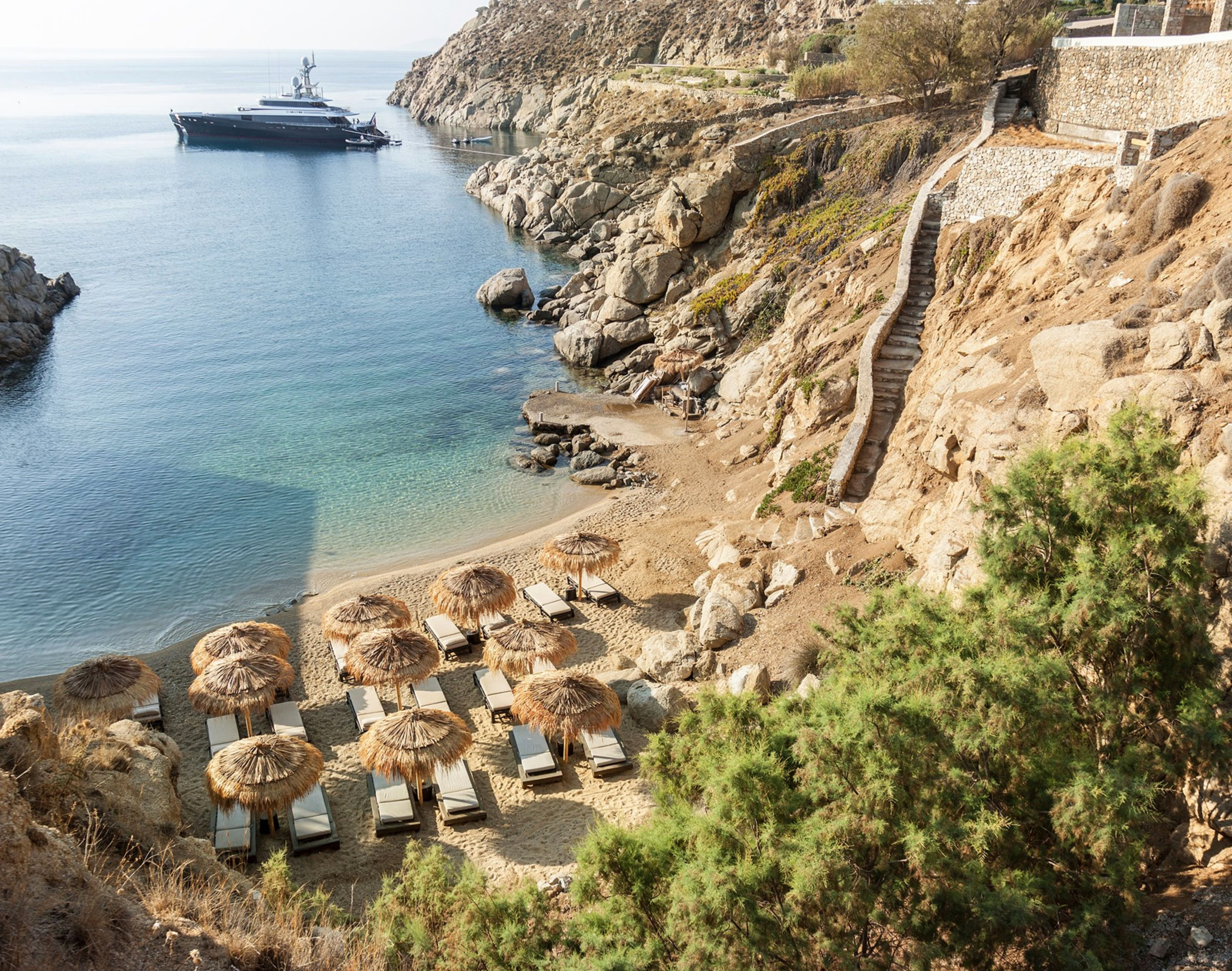 Xl Greece Mykonos The Wild Hotel Beach Aerial