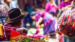 Xl Mexico Chichicastenango Market Old Maya Man