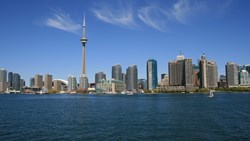 XL Canada Toronto Skyline In A Sunny Day