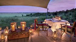 Xl Kenya &Beyond Bateleur Camp Masai Mara National Park Romantic Dinner Sunset