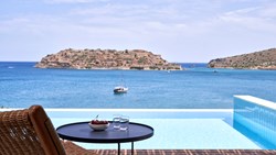 Xl Greece Crete Hotel Blue Palace Deluxe Suite Pool Spinalonga View