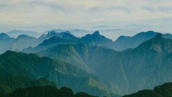 Small Vietnam Sapa Moutains View Coulds