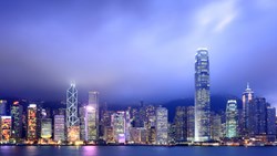 Xl China Hong Kong Skyline At Night