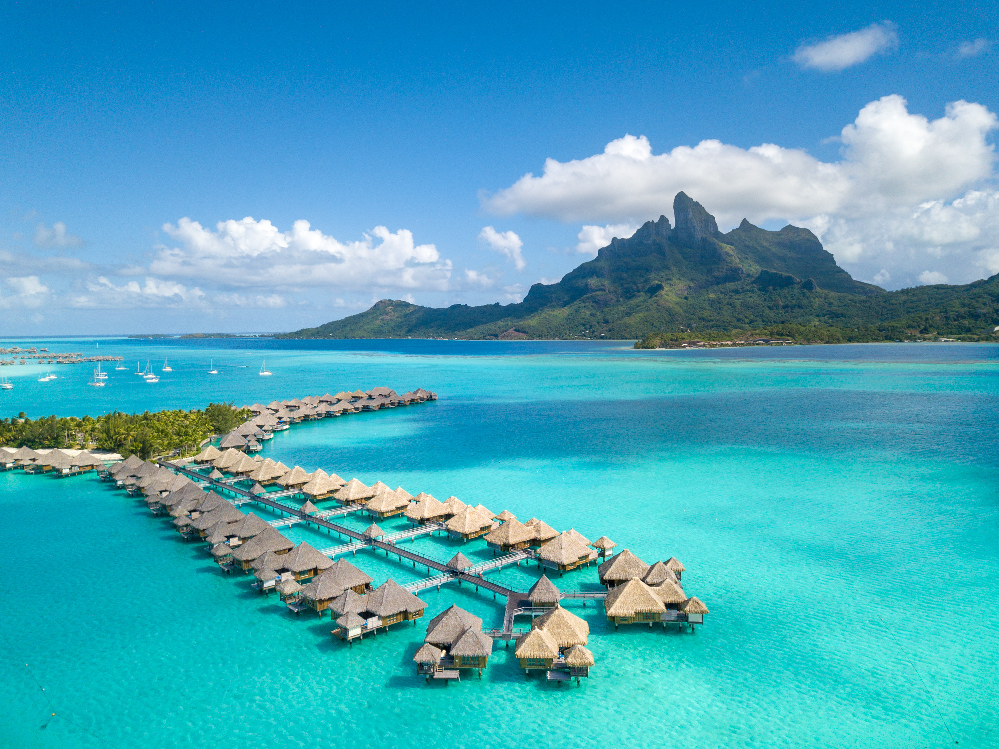 Small French Polynesia St Regis Bora Bora Aeriel View3