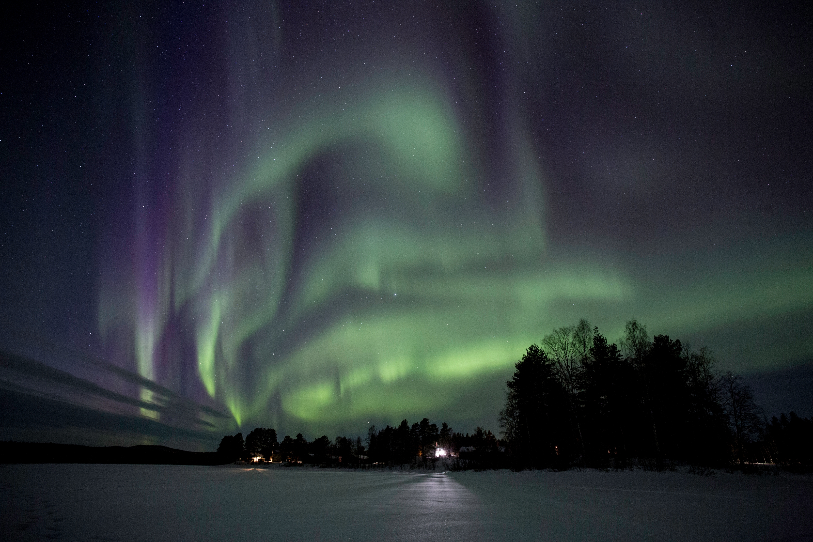 XL Sweden Aurora Safari Camp Aurora From The Sauna