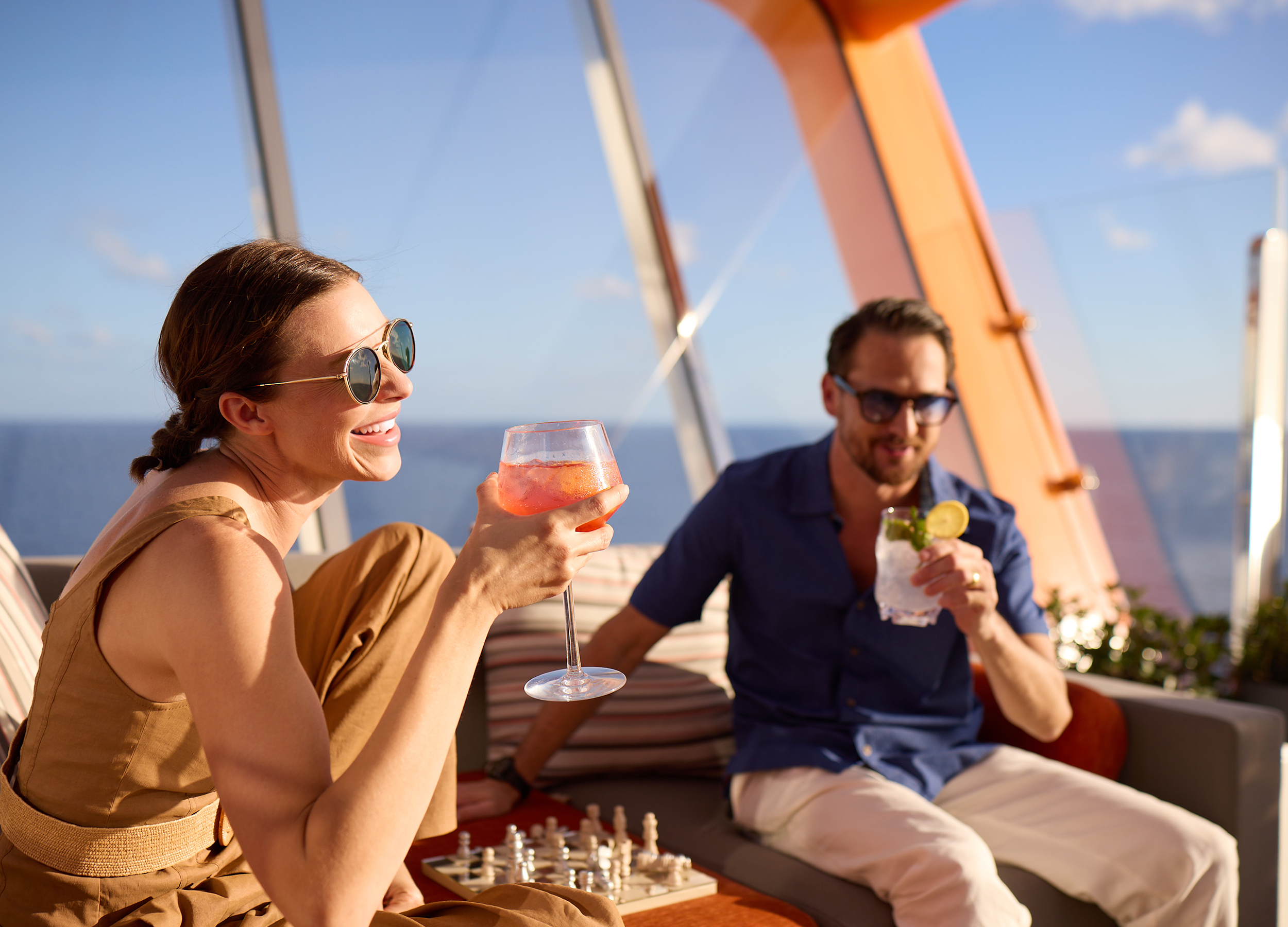 XL Cruise Celebrity Couple Drinks Sun